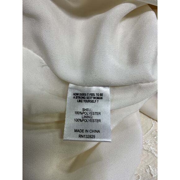 Lpa 'Robin' Cream Polyester Midi Dress Size S - Picture 5 of 5